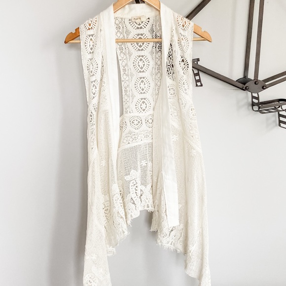 Meadow Rue from Anthropologie Lace Vest